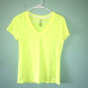 Neon Yellow Champion Duodry Workout Top S